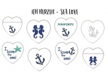 Stickserie ITH - Sea Love Herzen